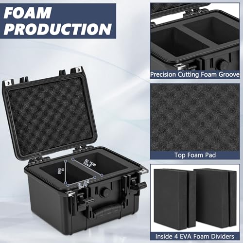 Graded Card Case - IP67 Waterproof Storage Box for 40+ CSG, BGS, SGC, Top Loaders Graded Sports Trading Cards - size: M (holds 40+ Graded Cards--waterproof)