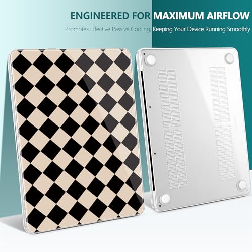 DONGKE Compatible with MacBook Neo 13 Inch Case 2026 A3404 A18 Pro chip & Touch ID, Plastic Hard Shell with Keyboard Cover, Screen Protector & Dust Plugs, Argyle Pattern - color: Argyle Pattern