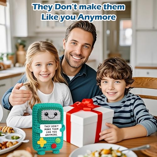 Busy Gaming Life Funny Gamer Gifts for Men, Happy Birthday Gift for Dad Boy Friend Uncle Brother, for Women Men, Birthday Decorations, Positive Handmade Crochet Gifts for Gamer - style: Anymore