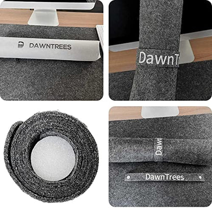 Felt Desk Mat, 35.5"x15.8", Large Keyboard and Mouse Pad for Computer, Non-Slip Wool Desk Pad for Office and Home, Dark Gray - color: Dark Gray