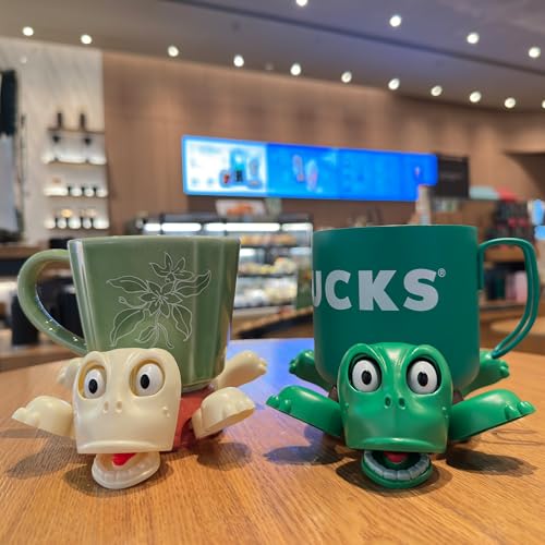 JOD® Turtle Coaster, 3D Printed Funny Tea Coasters with Interactive Expression, Turtle Cup Holder 2 PCs Cup Holder with Liftable Limbs & Expressive Face Tortoise Lover Gag Gifts(2pc-Green Pink) - color: 2pc-greenpink