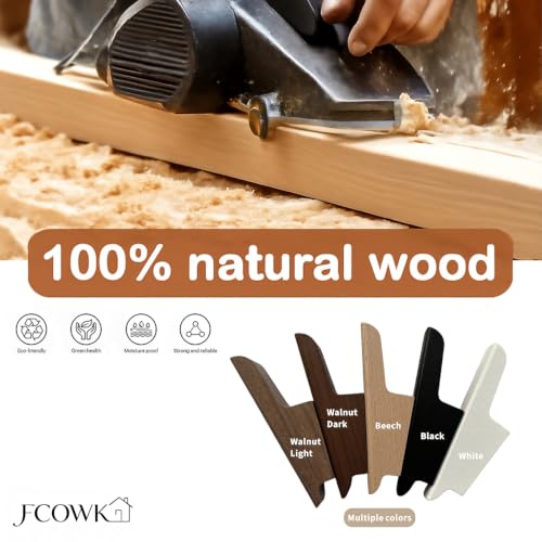Wood Wall Hooks 4 Pack Coat Hooks Wall Mount Walnut Wooden Hooks for Hanging Hat, Bag, Backpack, Rustic Coat Hooks for Wall, Wood Towel Hooks for Bathrooms and Entryway Hooks (Walnut, Light) - color: Walnut, Light
