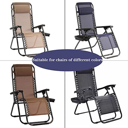 Zero Gravity Chair Cushion for Foot Rest, Universal Folding Loungers Anti Gravity Recliners Outdoor Chaise Patio Lawn Camping Chairs Footrest Padding for Outside Black - size: 1 Pack