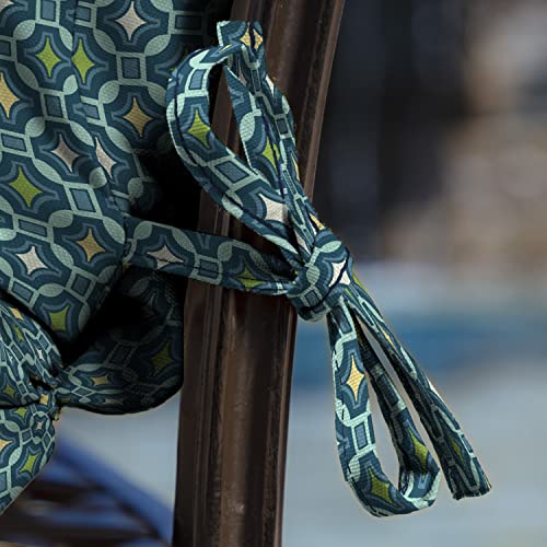 Arden Outdoor Midback Chair Cushion, 18 x 16.5, Water Repellent, Fade Resistant 18 x 16.5, Alana Tile - color: Alana Tile