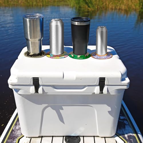 Lil Sucker Suction Cup Holder – Universal Drink Holder for Paddle Board, Kayak, ATV & Boat – Clip-On Coffee Anti-Spill - Outdoors Pack of 2 - color: Outdoors
