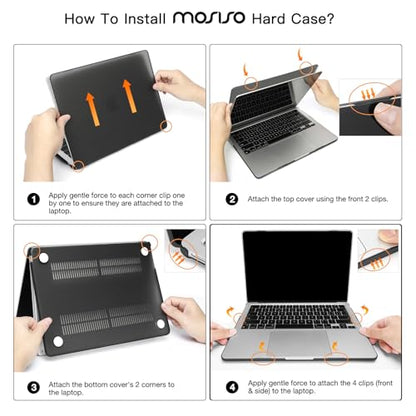 MOSISO Compatible with MacBook Air 13 inch Case M5 2026 M4 2025 M3 M2 2024-2022 A3449 A3240 A3113 A2681, Scratches-Resistant Protective Hard Shell for MacBook Air 13.6 inch Case, Cloud Blue - color: Cloud Blue
