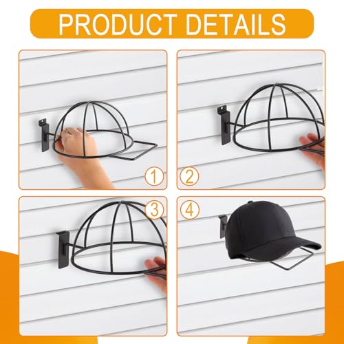 Polmart Heavy Duty Slatwall Hat Display - style: Cap