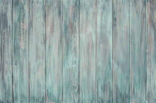 Rustic Wood Backdrop 7x5ft Vinyl Natural Blue Wooden Board Wall Photography Background Baby Shower Birthday Party Cake Table Decoration Banner Wallpaper Photo Booth Props - color: Blue, size: 7x5ft