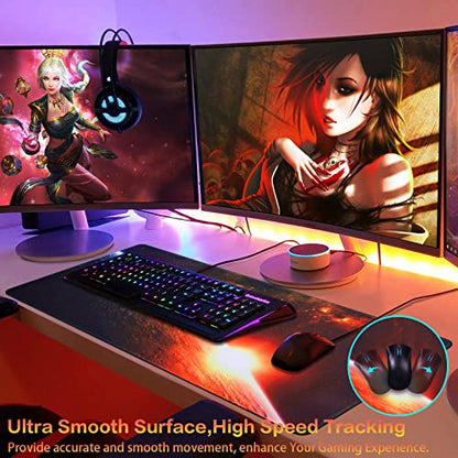 Canjoy Gaming Mouse Pad, Large Extended Mouse Pad Big Computer Mousepad for Home Office Gaming Work 31.5x15.7inch - color: Sunrise