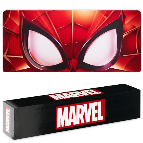 Marvel Spiderman Desk Mat Large Mouse Mat 31.2 x 13.9” Desk Protector Mat PC Laptop Keyboard Gaming & Office Supplies Non Slip - Spiderman Gifts for Men (Red Spiderman)