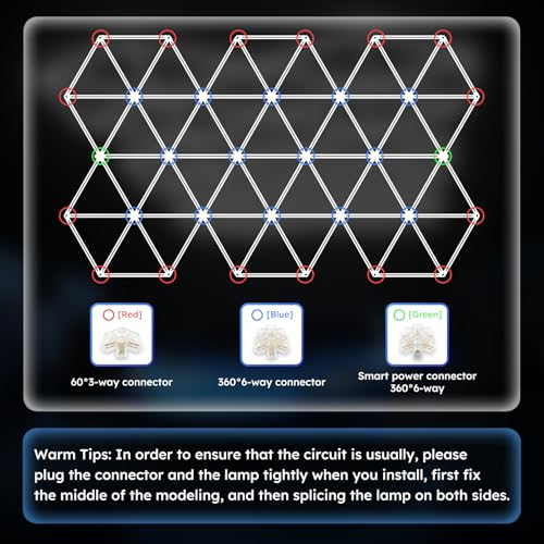 Triangle LED Garage Light - 71 Pack Hexagonal Lights, 710W 78100LM Super Bright Garage Ceiling Lights, Larger Size Honeycomb Light for Warehouse Workshop Gym Basement Car Care Wash Room - size: Triangle