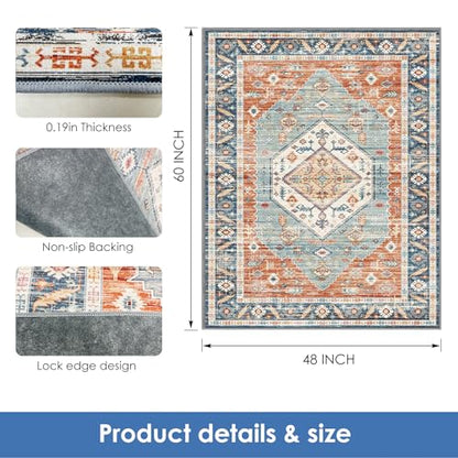 Vicwe Office Chair Mat for Hardwood Floor & Tile Floor,48"X 60" Heavy Duty Desk Chair Mat, Under Desk Rug for Rolling Computer Chair,Anti Slip,Low Pile Carpet Floor Protector