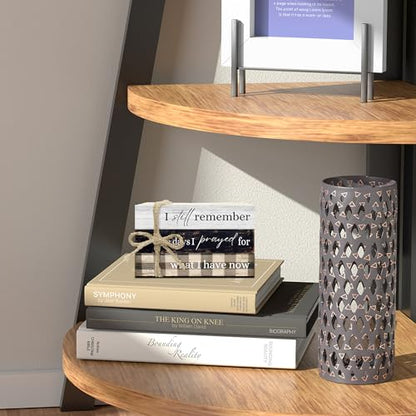 Decorative Books For Home Decor, Coffee Table Faux Wood Book Stack Decor, I Still Remember Modern Stacked Book Decor, Stacked Display Books For Shelf Mantel Nightstand Display, Three Pieces -C(11) - style: I still remember -06