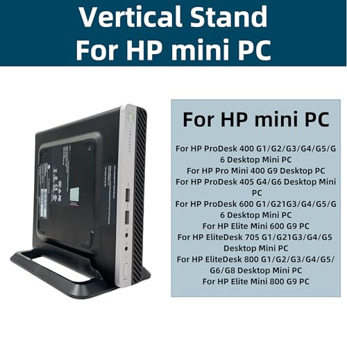 Vertical Stand Base for HP mini PC HP Prodesk 400 G2 G3 G4 G5 G6 G8 600 G2 G3 G4 G5 G6 G8 DM EliteDesk 800 705 G2 G3 G4 G5 G6 G8 Desktop mini PC Base