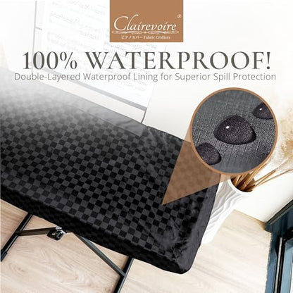 Clairevoire Digital Piano Cover, Piano Keyboard Covers -Protective for Roland Piano Covers FP Series, Durable and Waterproof Piano Keyboard Dust Cover, Piano Keyboard Case -Roland FP-60X Ebony Black - color: Ebony Black, size: FP-60X