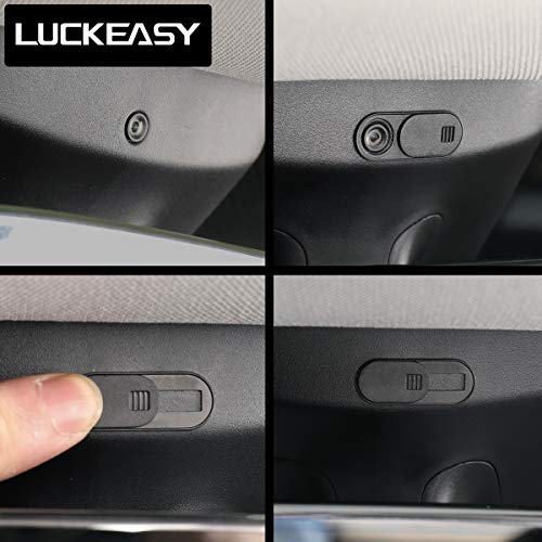 LUCKEASY Webcam Cover for Tesla Model 3/ Y Car Camera Privacy Cover for Model Y Accessories Black