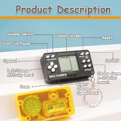 18Pcs Video Game Party Favors for Kids,Mini Game Console Keychain for Kids Boys Birthday Supplies Gaming Party Favors Classroom Prizes - style: 18 Pcs With Keychain