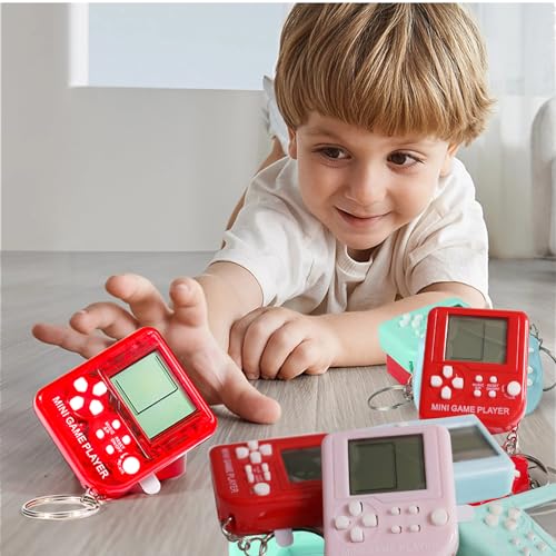 DOEA Video Game Keychain Party Favors,24Pcs Arcade Video Game Keychain,Party Favors for Kids Filled with Bulk Video Game Party Supplies,Birthday Goodie Bag Stuffers