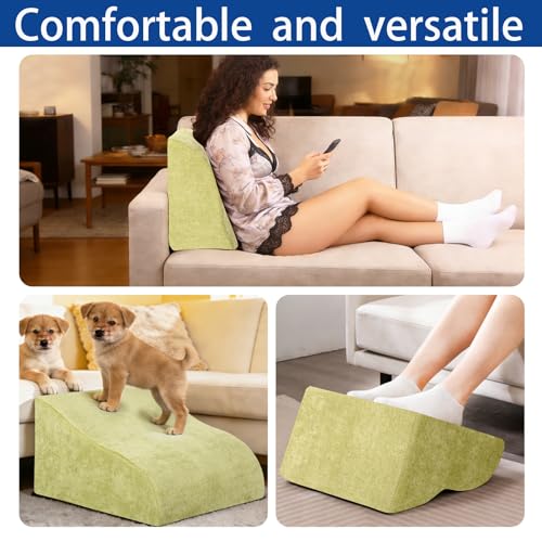 Foot Rest for Under Desk at Work, Ergonomic Under Desk Footrest with Washable Cover for Office, Home & Gaming Leg Elevation Pillow Fruit Green - color: I-fruit Green