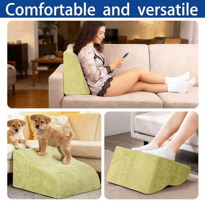 Foot Rest for Under Desk at Work, Ergonomic Under Desk Footrest with Washable Cover for Office, Home & Gaming Leg Elevation Pillow Fruit Green - color: I-fruit Green