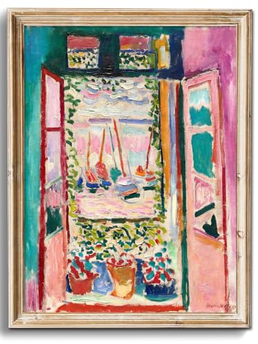 Uniro Matisse Wall Art Prints, Matisse Poster Vintage Famous Artist Oil Canvas Painting, Modern Abstract Colorful Aesthetic Poster for Room Decor, Vintage Gallery Art Pictures for Bedroom Bathroom Kitchen Decor( 8" x 10"-UNFRAMED) - color: Matisse