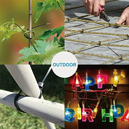Zip Ties 12 inch with 45 lb Tensile Strength, Black Cable ties, 1000 Pack, ANOSON - size: 12"/1000 Pack (45 Lb)