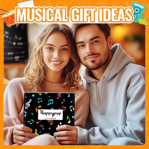 HAPPYPOP Music Gifts for Music Lovers - Guitar Saxophone Violin Socks for Musicians Players - color: Music Speaks