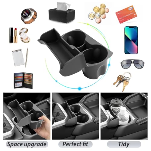 SKTU for 2025 2026 2027 GMC Terrain Center Console Organizer for 2025 2026 2027 GMC Terrain Cup Holder & Console Organizer GMC Terrain 2025 2026 2027 Accessories Durable Cup Holder Organizer - color: for 2025-2027 Terrain Cup Holder Organizer