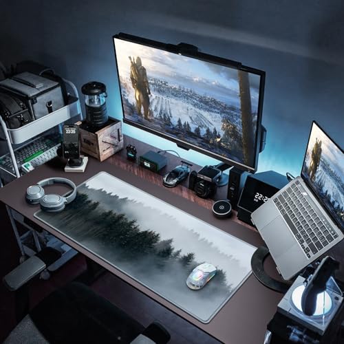 Canjoy Gaming Mouse Pad, Large Extended Mouse Pad Big Computer Mousepad for Home Office Gaming Work 31.5x15.7inch - color: Spruce in Fog