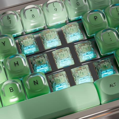 ZhouWang Jasmine Green Switch,3 Pin Replacement Pre-Lubricated Dustproof Clicky Keyboards Switch,Suitable clickers for 3D Prints and MX Mechanical Keyboard（72Pcs） - color: Jasmine(Clicky), size: 72Pcs
