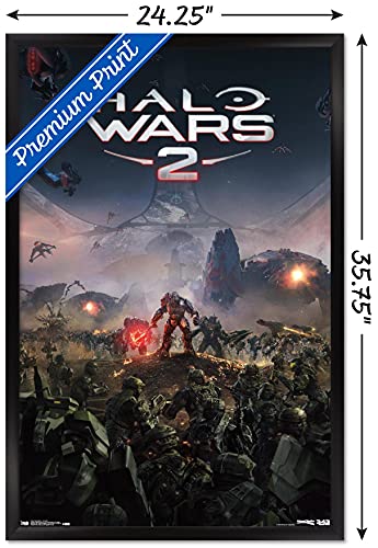 Trends International Halo: Halo Wars 2 - Key Art Wall Poster, 22.375" x 34", Black Framed Version - color: Black Framed Version, size: 34"L x 22.4"W