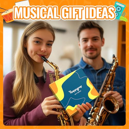 HAPPYPOP Music Gifts for Music Lovers - Guitar Saxophone Violin Socks for Musicians Players - color: Without Saxophone Life Would B