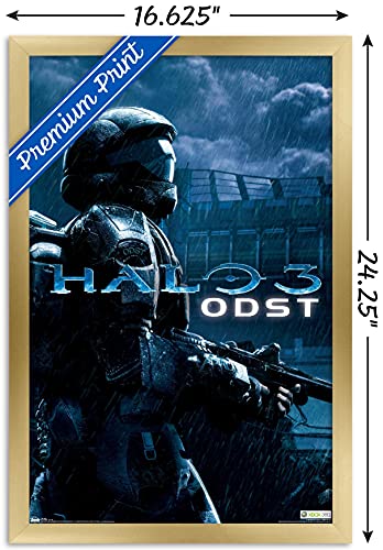 Trends International Halo: ODST - Key Art Wall Poster, 14.725" x 22.375", Gold Framed Version - color: Gold Framed Version, size: 22.4"L x 14.7"W