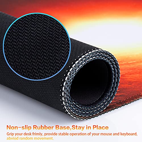 Canjoy Gaming Mouse Pad, Large Extended Mouse Pad Big Computer Mousepad for Home Office Gaming Work 31.5x15.7inch - color: Sunrise