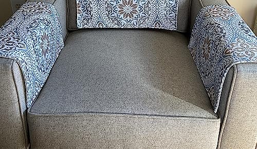 Set of Two armrest Covers. for Your Furniture, Furniture Protectors, slipcover Chair loveseats Theater Chairs Office Chairs by: Bittlemen Furniture Co. - color: Brown Armrest