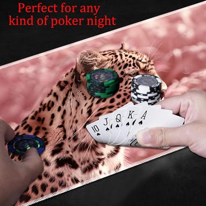 MTG Playmat, Smooth Surface Game Play Pad MTG TCG 24 x 14 inch with Storage Bag, Non-Slip Mouse Pad Card Fighting Game, Pink Panther - color: Pink Panther