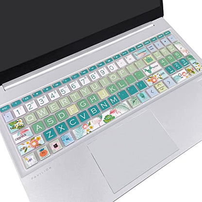 Keyboard Cover for 15.6 HP Laptop 15-fc 15-fd 15t-fd 15z-fc Series, HP Pavilion 15-eg 15t-eg 15-eh 15-er, 17z-ca 17-cn 17-cp 17z-cp Series, Flamingo - color: Flamingo