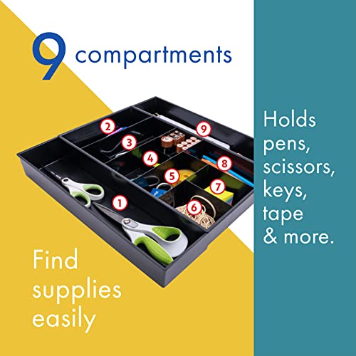 Dial Industries Expandable Office Drawer Desk Organizer Storage Tray - style: Office