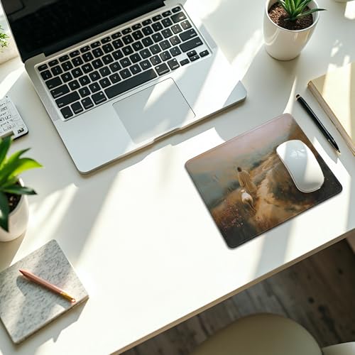 Christian Jesus with Lamb Mouse Pad, Christian Jesus Gifts Mouse Pads Mousepad for Office Desk Computers Laptop, Religious Faith Office Supplies Desk Accessories, 9.5x7.9 Inch - color: 15Child, size: 9.5x7.9