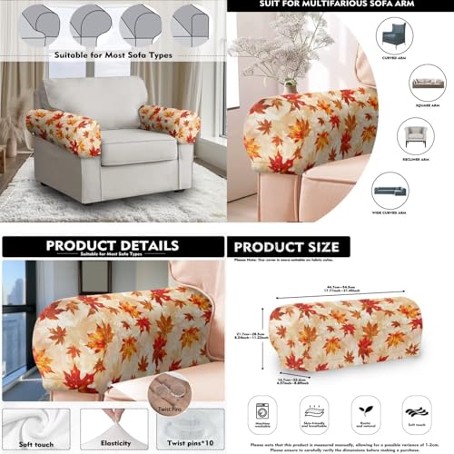 Sofa Headrest Armrest Cover Set Sofa Chair Protector Covers Armchair Headrest Cover, Fade Resistant Couch Slipcover Non Slip Furniture Protector Lounge Couch Cvers Daisy - color: Daisy
