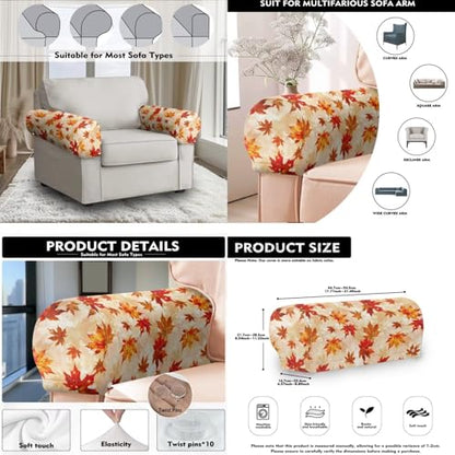 Sofa Headrest Armrest Cover Set Sofa Chair Protector Covers Armchair Headrest Cover, Fade Resistant Couch Slipcover Non Slip Furniture Protector Lounge Couch Cvers Daisy - color: Daisy