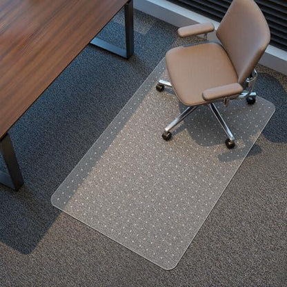 Kuyal Office Chair Mat for Carpet, 32x49 Clear Heavy Duty Computer Chair Mat, Under Desk Protector Carpeted Floors Mat, Easy Chair Movement,Ship Flat - size: 32" X 49"