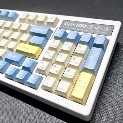 Sumgsn 163 Keys God Bless Keycaps Cherry Doubleshot Keycaps Set Fit for ISO ANSI 95% 75% 65% 60% Mechanical Keyboard Cherry Mx Switches - style: God Bless Keys