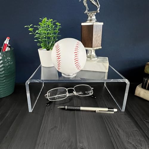 Plymor Clear Acrylic Rectangular Display Riser, 3" H x 8" W x 5" D (1/4" thick) - size: 3" x 8" x 5"