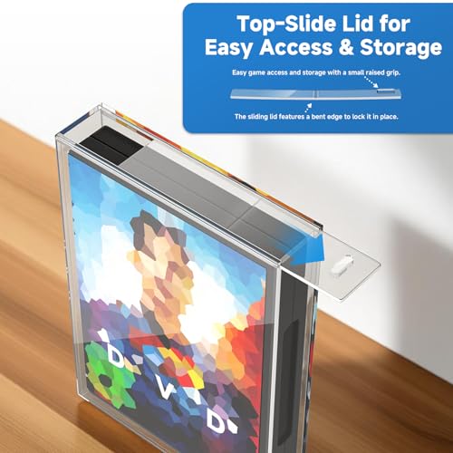 Steelbook Protector, Acrylic Wall Mount Display Case | 1Pack Clear Case, Inner 7.63" x 5.47" x 1.14", Compatible with Thickened Collector Edition DVD, Sturdy Acrylic, Case Only