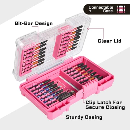 Geinxurn 2Pcs Storage Box Case, small parts box with detachable divider, Screwdriver Bit Set Box - style: STKB002