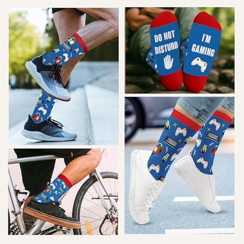 ZAGKOO Funny Socks for Men, Women - Stocking Stuffers for Men - color: Gaming 2