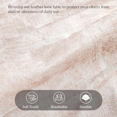 FUANGUI Armless Accent Chair Cover Slipcover, Stretch Spandex Chair Covers for Living Room Removable Washable for Armless Chair Furniture Protector - color: Crackle-beige Pink, size: 1pcs