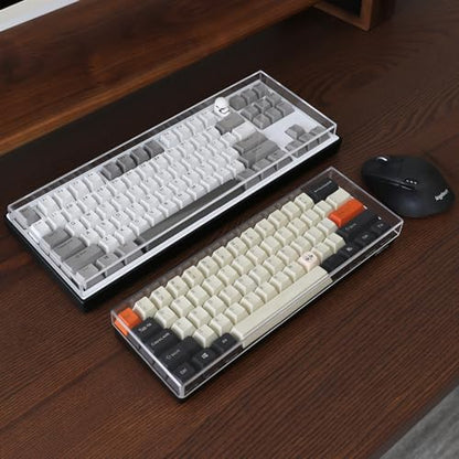 Acrylic Keyboard Dust Cover,98 Keys Transparent Mechanical Keyboard Protective Cover,Compatible with Computer Gaming Keyboards (14.96''x5.31''x0.87'') - size: 98 keys
