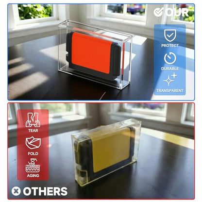 CaSZLUTION 3MM Acrylic Game Cartridge Protector for Famicom FC | Wall Mountable Dustproof Display Case, Compatible with Sega Master System SMS & Genesis, Clear Acrylic, Case Only